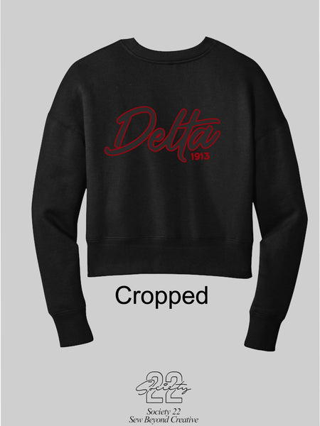 Delta Cropped Sweatshirt