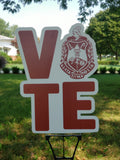 Delta Vote Yard Sign with Crest (One side)