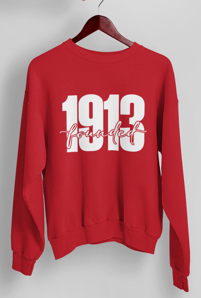 Founded 1913 Red Sweatshirt
