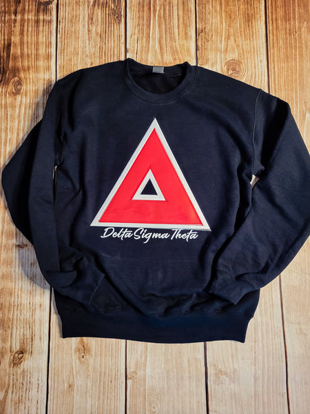 Large Delta Embroidered Sweatshirt