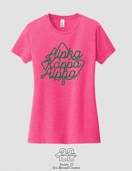 Alpha Kappa Alpha Ivy Pink Tee