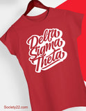 Delta Sigma Theta Cursive Tshirt