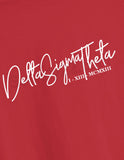 Delta Sigma Theta Cursive with Roman Numeral Founding Date Sweatshirt