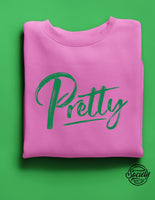 Pretty, Green on Pink