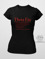 Theta Eta Large Combo (Tshirt/Sweatshirt/tumbler/tote/Mask)