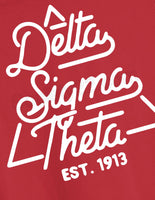 Pyramid Delta Sigma Theta Sweatshirt in Red