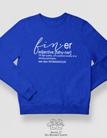 Finer Definition Royal and White Sweatshirt