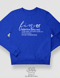 Finer Definition Royal and White Sweatshirt
