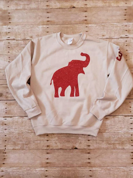 Glitter Elephant Sweatshirt