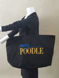 Pretty Poodle Oversized Tote Bag