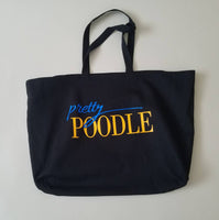 Pretty Poodle Oversized Tote Bag