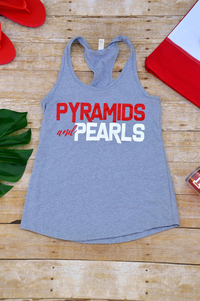 Pyramids and Pearls Racerback Tank